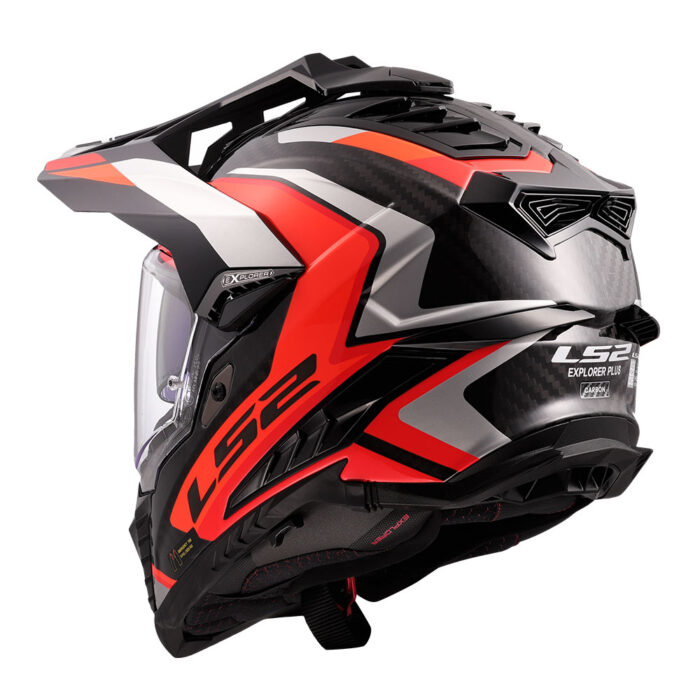 Kaciga LS2 Enduro MX701 EXPLORER CARBON FRONTIER II narandžasta - Slika 3