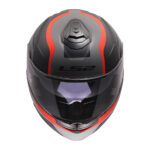 Kaciga LS2 Flip Up FF908 STROBE II MONZA crno sivo crvena - Slika 9