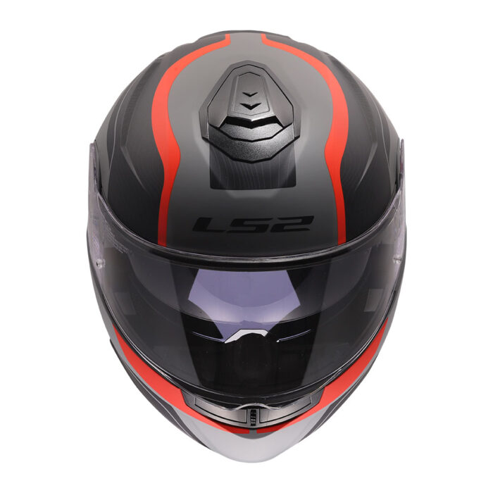 Kaciga LS2 Flip Up FF908 STROBE II MONZA crno sivo crvena - Slika 9