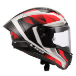 Kaciga LS2 Full Face FF805 THUNDER CARBON GP AERO RAUTE belo crvena - Slika 6