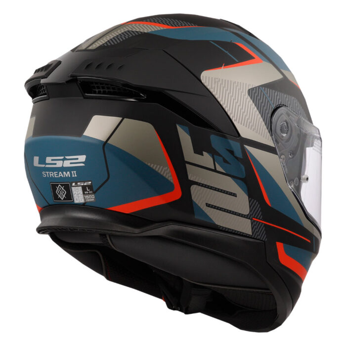 Kaciga LS2 Full Face FF808 STREAM II ROAD crno plava sa naočarima - Slika 5