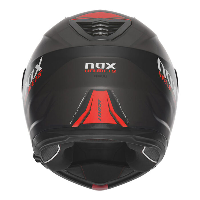 Kaciga NOX Flip Up N968 ULTRA sa naočarima mat crno crvena - Slika 4