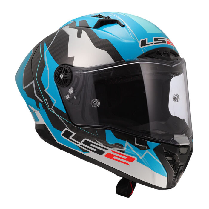 Kaciga LS2 Full Face FF805 THUNDER CARBON GP AERO REPLICA HUERTAS plavo bela - Slika 7