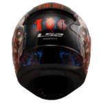 Kaciga LS2 Full Face FF353 RAPID II ZOMBIE crno crvena - Slika 3