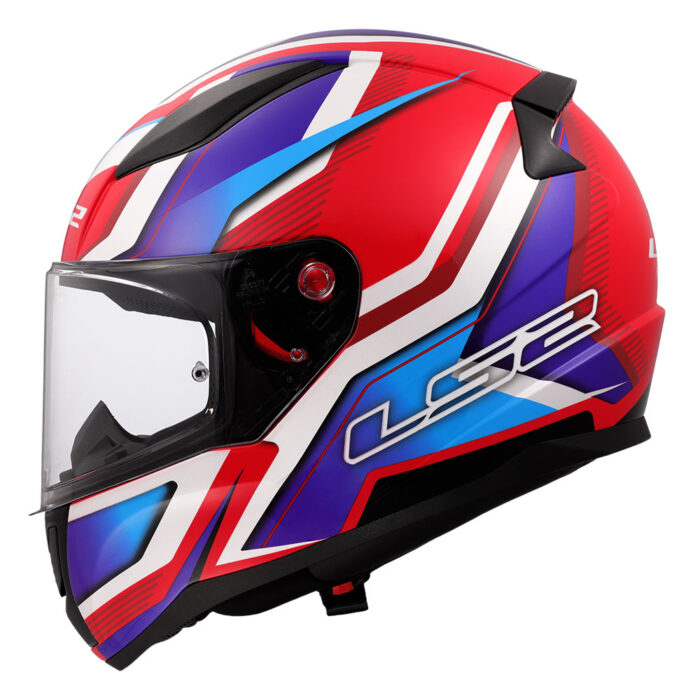 Kaciga LS2 Full Face FF353 RAPID II FLITZ belo plavo crvena - Slika 2