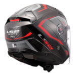 Kaciga LS2 Jet OF603 INFINITY II CARBON URUS crno crvena - Slika 5