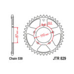 Lančanik zadnji JT JTR853-47-50-32003 (520) 47 zuba - Slika 10