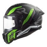 Kaciga LS2 Full Face FF805 THUNDER CARBON SUPRA mat crno zelena - Slika 2