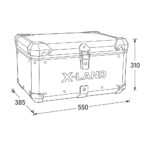 Centralni kofer X-LAND ALU crni 65L - Slika 4