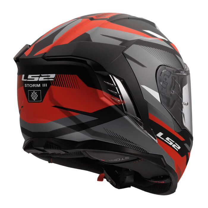 Kaciga LS2 Full Face FF818 STORM III KOMAI crno crvena - Slika 5