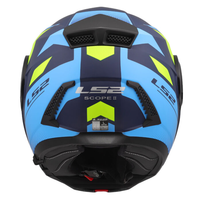 Kaciga LS2 Flip Up FF902 SCOPE II DURIA mat plavo žuta - Slika 4