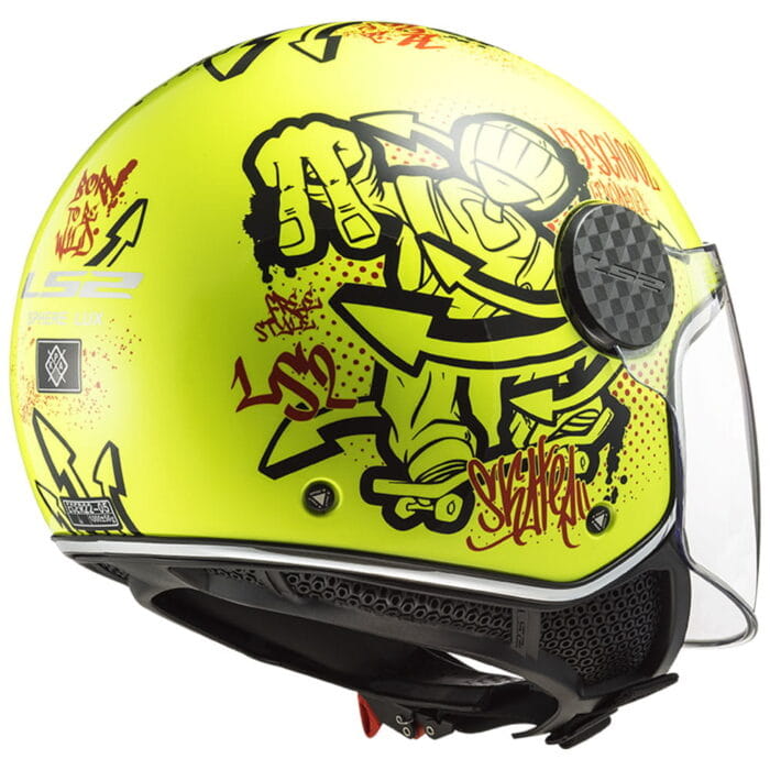 Kaciga LS2 Jet OF558 SPHERE LUX SKATER žuta - Slika 6