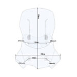 Vizir providni Airflow Kappa BMW F 750 / 850 GS (18-23) / F 800 GS (24-) KAF5127B - Slika 2