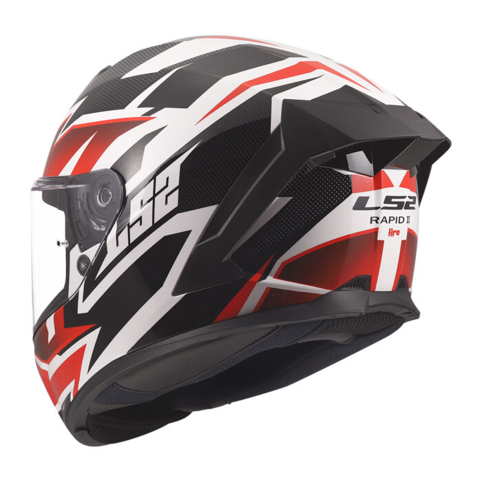 Kaciga LS2 Full Face FF820 RAPID III XTREM belo crno crvena - Slika 3