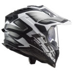 Kaciga LS2 Enduro MX701 EXPLORER ALTER mat crno bela sa naočarima - Slika 2