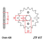 Lančanik prednji JT  JTF417-15-50-15015 (428)15 zuba