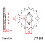 Lančanik prednji JT  JTF285-14 (520)14 zuba - Slika 6