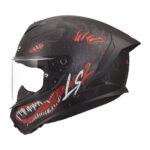 Kaciga LS2 Full Face FF820 RAPID III KAIJU II crno crvena - Slika 2