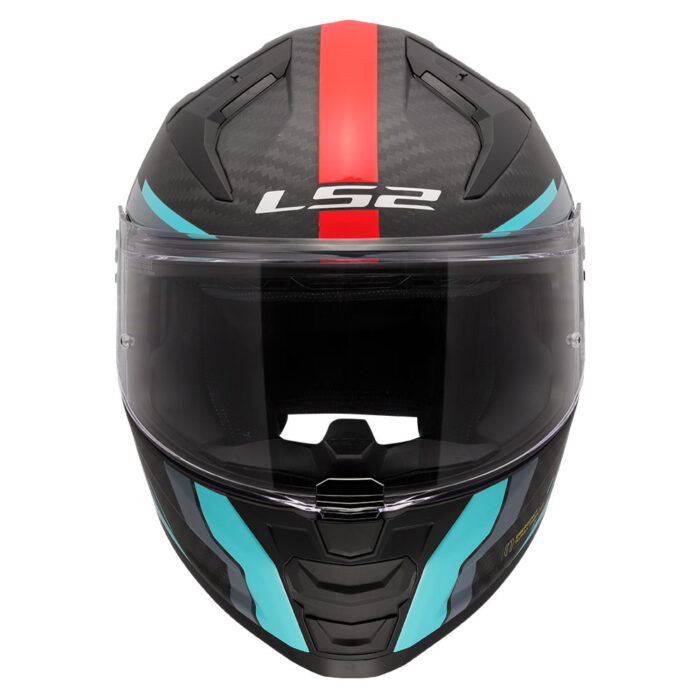 Kaciga LS2 Full Face FF811 VECTOR II CARBON GRID plavo crvena sa naočarima - Slika 8