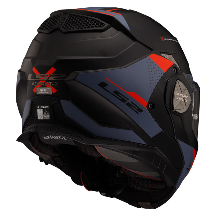 Kaciga LS2 Flip Up FF901 ADVANT X OBLIVION mat crno plava sa naočarima - Slika 3