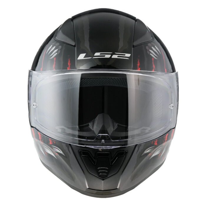 Kaciga LS2 Full Face FF353 RAPID II CLAW crno crvena - Slika 8