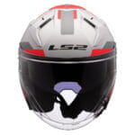 Kaciga LS2 Jet OF603 INFINITY II FOCUS mat sivo crvena - Slika 8