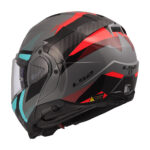 Kaciga LS2 Flip Up FF910 ADVANT II TRIPLE nardo sivo plava - Slika 5