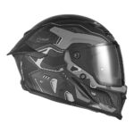 Kaciga NOX EXKLUZIV GOLIATH BERSERCK Full Face mat crno srebrna - Slika 2
