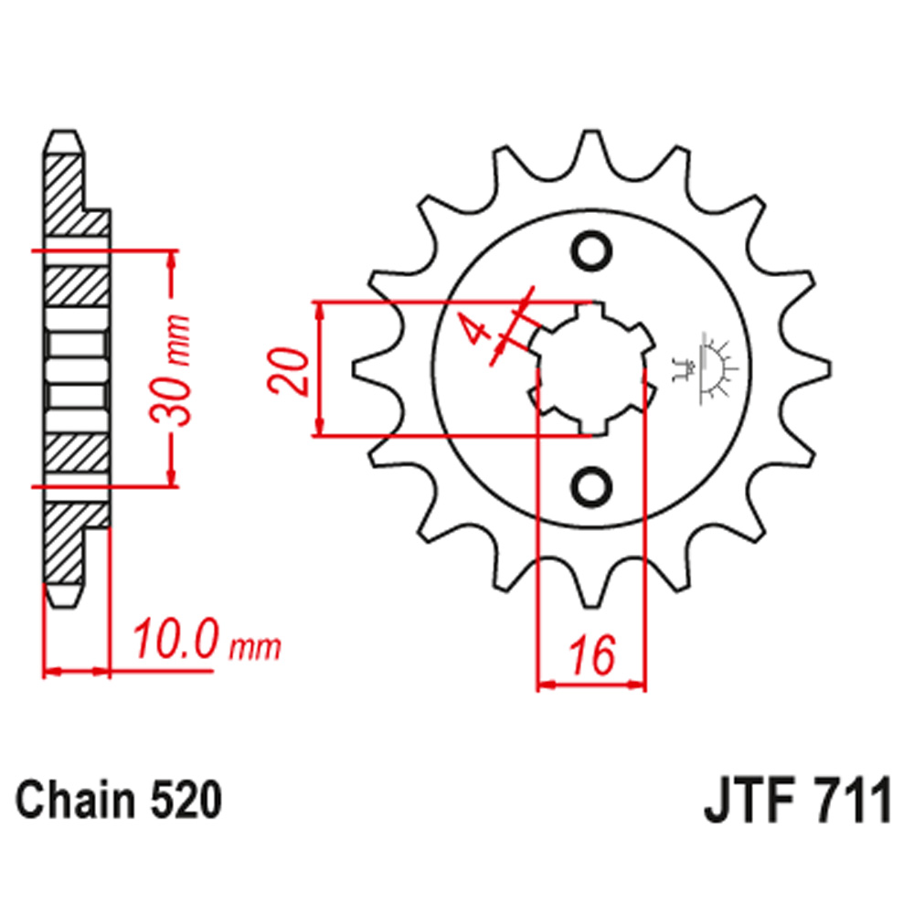 e689e52f-7533-4bbc-be31-6dadb1b28918.jpg Lančanik prednji JT JTF711-13-50-32067 (520)13 zuba - Slika 1