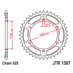 Lančanik zadnji JT JTR835-47-50-15038 (428) 47 zuba - Slika 5