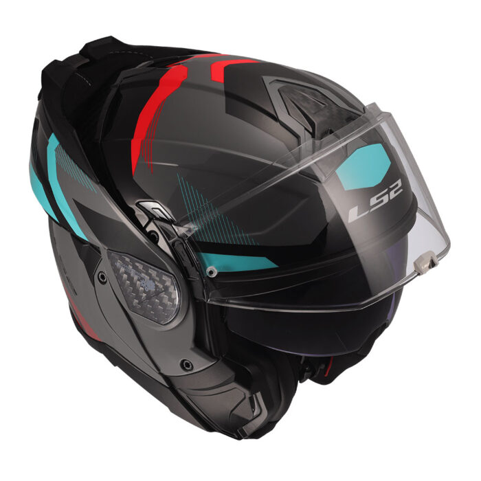 Kaciga LS2 Flip Up FF910 ADVANT II TRIPLE nardo sivo plava - Slika 8