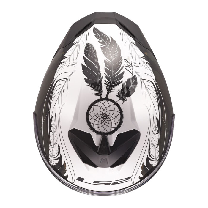 Kaciga LS2 Full Face FF820 RAPID III BOHO belo crno roza - Slika 9