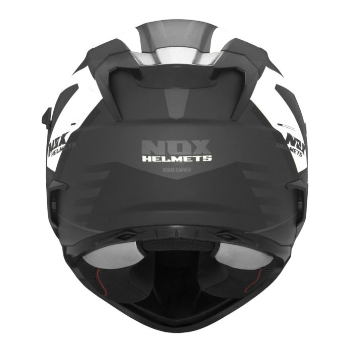 Kaciga NOX Full Face sa naočarima N304 S CARVER MATT BLACK WHITE - Slika 3