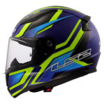 Kaciga LS2 Full Face FF353 RAPID II FLITZ žuto plava - Slika 2