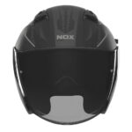 Kaciga NOX Jet N130 MYST mat crno srebrna - Slika 2