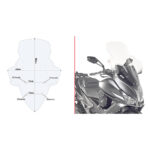Vizir providni GIVI Kymco Xciting 400 (13-24) D6104ST