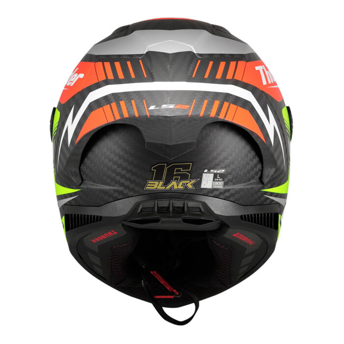 Kaciga LS2 Full Face FF805 THUNDER CARBON GP AERO REPLICA crna - Slika 4