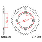 Lančanik zadnji JT JTR808-51SC (520) 51 zub - Slika 8