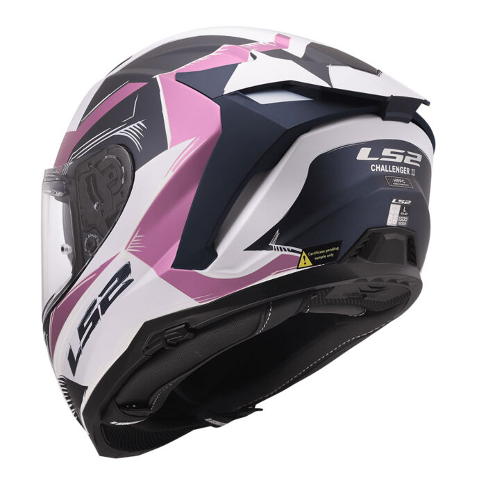 Kaciga LS2 Full Face FF817 CHALLENGER II FLAMAN belo roza - Slika 3