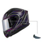 Kaciga Kappa zatvorena KV56F crno neon - Slika 3