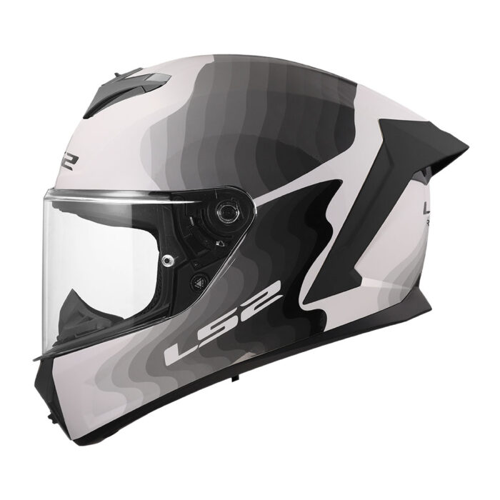 Kaciga LS2 Full Face FF820 RAPID III FLOW belo siva - Slika 2