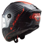 Kaciga LS2 Full Face FF805 THUNDER CARBON SPUTNIK sivo crvena - Slika 2