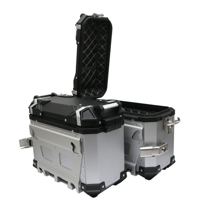 Bočni koferi X-LAND ALU sivi 30L+30L - Slika 2