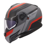 Kaciga LS2 Flip Up FF908 STROBE II MONZA crno sivo crvena - Slika 3