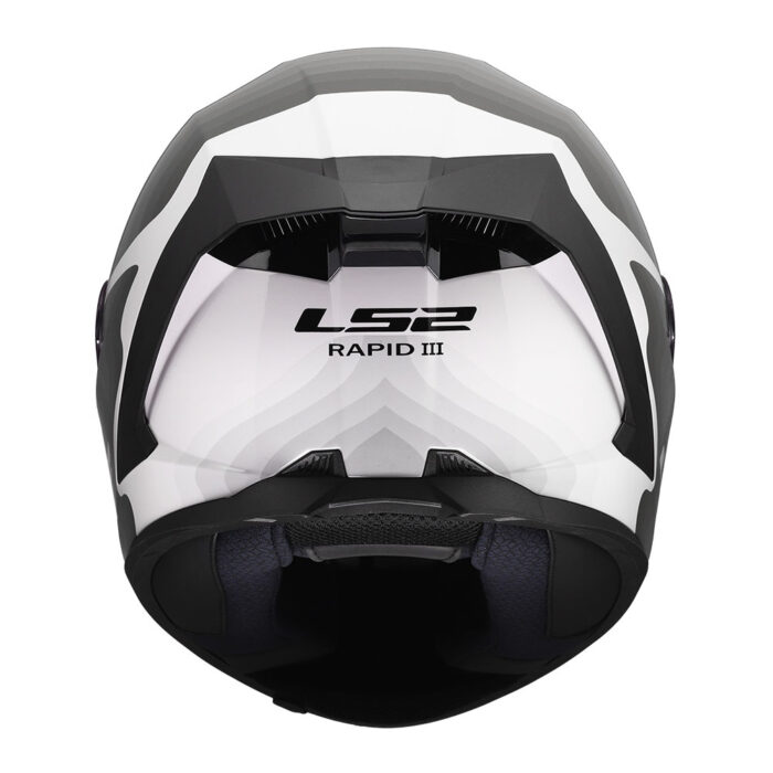 Kaciga LS2 Full Face FF820 RAPID III FLOW belo siva - Slika 4