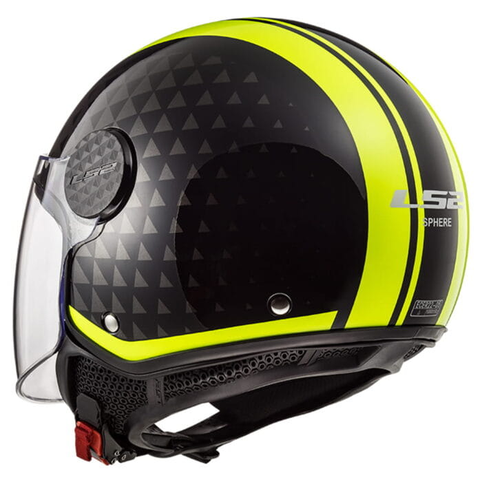 Kaciga LS2 Jet OF558 SPHERE LUX CRUSH crno žuta - Slika 2