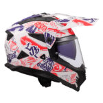 Kaciga LS2 Enduro MX702 PIONEER II FANTASY belo crveno plava - Slika 6