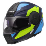 Kaciga LS2 Flip Up FF906 ADVANT SPORT crno plavo crvena sa naočarima - Slika 5