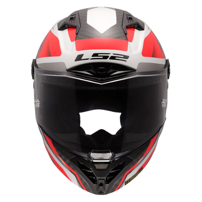 Kaciga LS2 Full Face FF805 THUNDER CARBON GP AERO RAUTE belo crvena - Slika 8