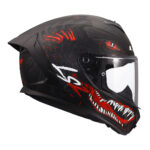 Kaciga LS2 Full Face FF820 RAPID III KAIJU II crno crvena - Slika 6